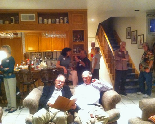 Back: ?, ?, Jimmy G?, ?, ?, Bruce E, Mike H; Couch: Rod Melendez?, Guy Denechaud